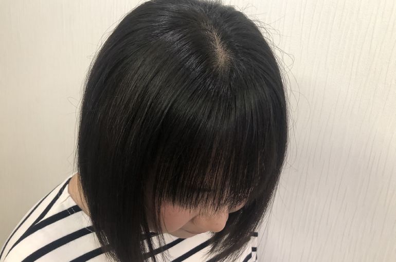 前髪ストレート