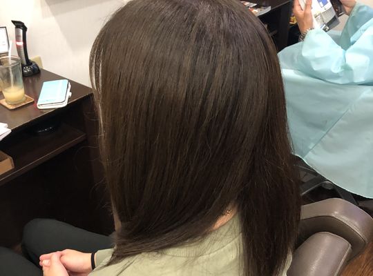 ヘアカラー トリートメント 写真